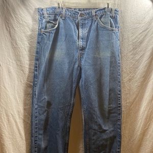 Levi’s vintage 90’s orange label 505 blue jeans
